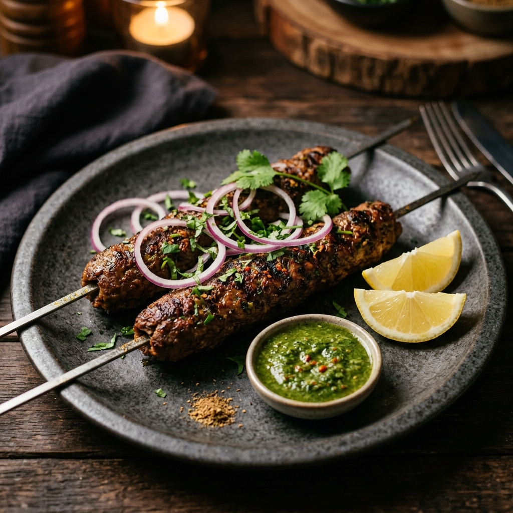 Traditional Mughlai Seekh Kebab